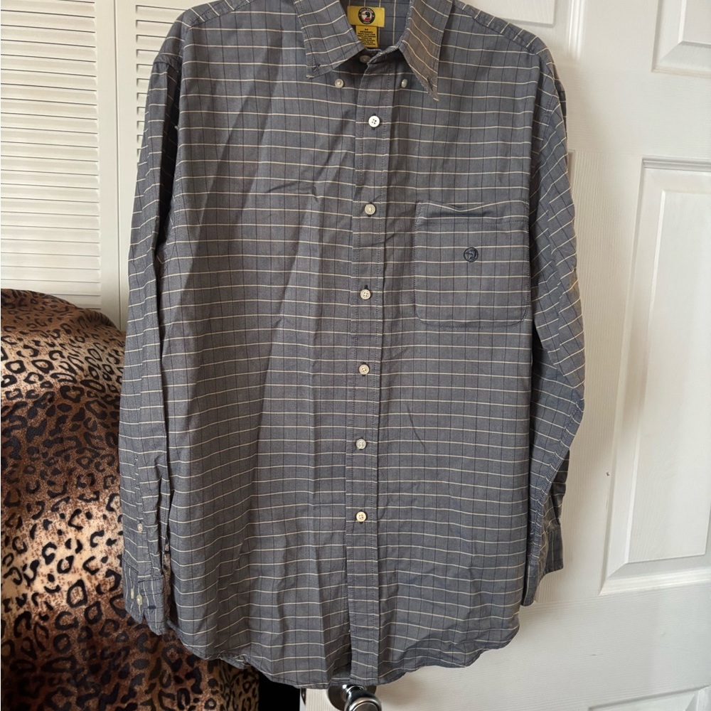 Duck Head Gray Plaid Men's Shirt